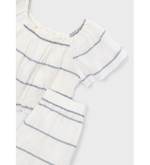 letní dětské široké kalhoty s bolérkem Mayoral 3593-59