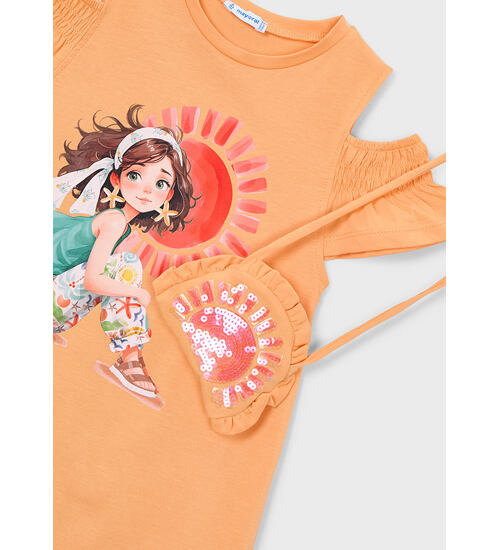 letní bavlněné šaty s taštičkou Mayoral 3941-11