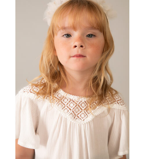 dětská letní halenka s krajkou Mayoral 3197-34