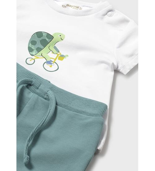 kojenecká tepláková souprava a tričko se zvířátky Mayoral 1893-30