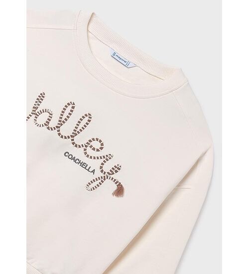 dívčí crop mikina s nápisem Mayoral 6401-78