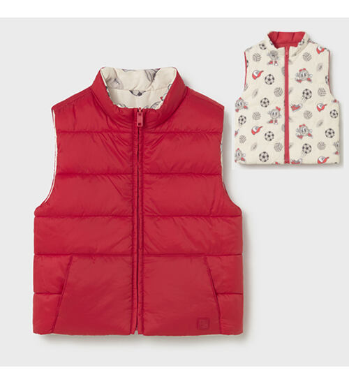 dětská přechodová slabá prošívaná vesta oboustranná Mayoral