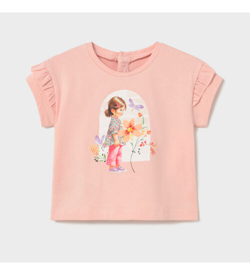 letní tričko s holčičkou Mayoral 1080-97 pro batolata