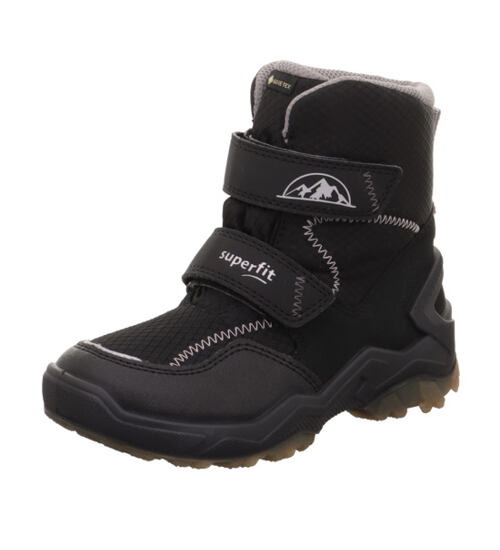 Superfit Gore-tex zimní černé boty na dva suché zipy