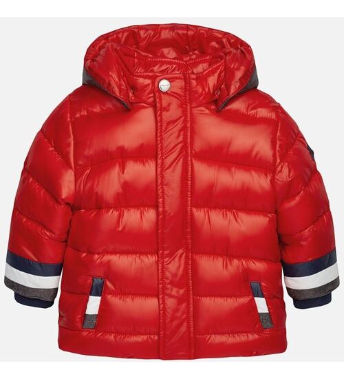 červená prošívaná dětská zimní bunda Mayoral