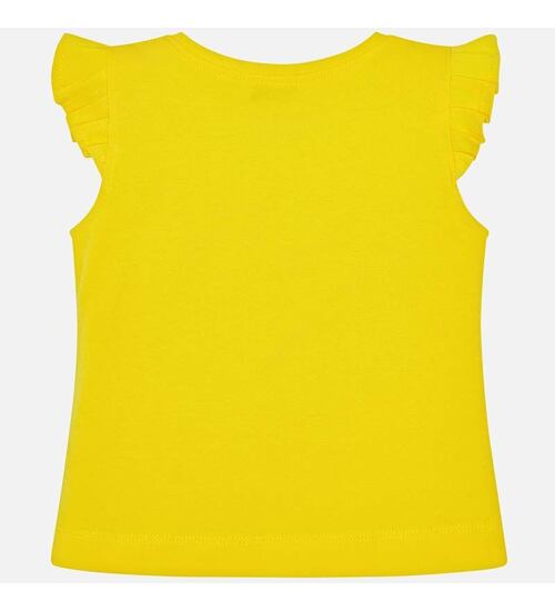 žluté dívčí letní tričko s obrázkem Mayoral 3023-48