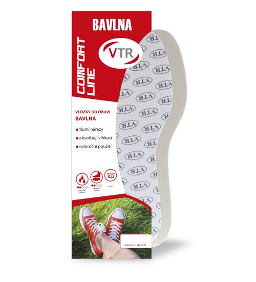 bavlněné vložky do bot