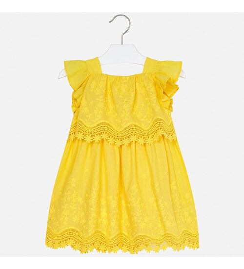 letní žluté šaty pro holčičky