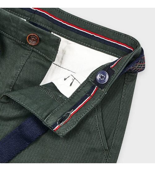dětské zelené kalhoty s páskem Mayoral 4535