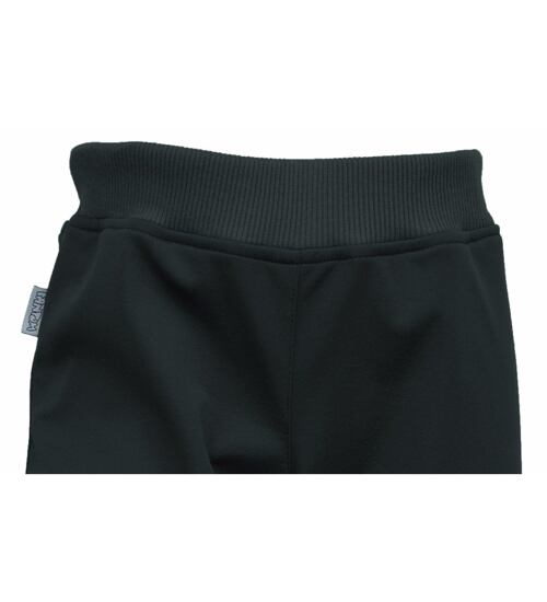 dětské kalhoty Fantom softshellové slim černé velikost 80 a 86