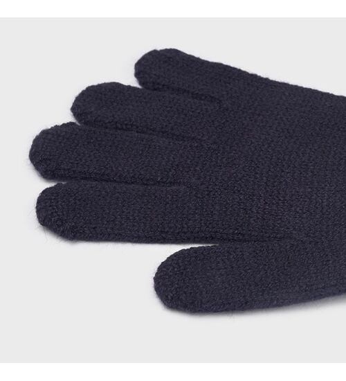 dětské pletené prstové rukavice Mayoral 10332-91 modré