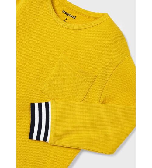 dětské žluté triko bavlněné vaflové Mayoral 4031-18