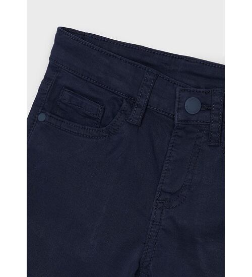 dětské modré plátěné slim kalhoty Mayoral 509-84