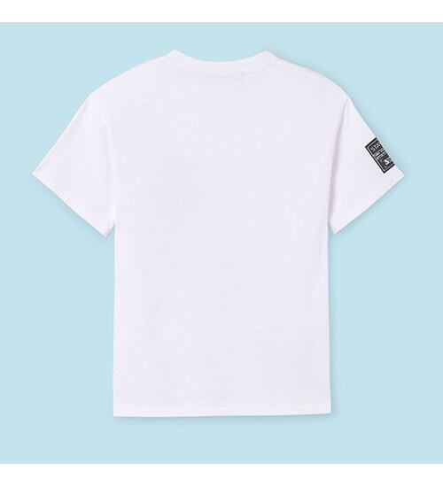 chlapecké bílé tričko s potiskem Mayoral 6045-68