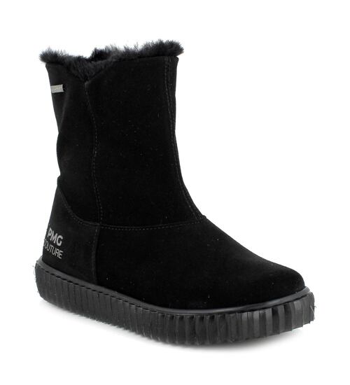 Primigi polokozačky černé kožené 6938233 gore-tex