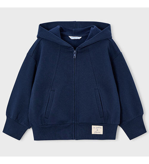 dětská crop top mikina na zip modrá Mayoral 4449-67