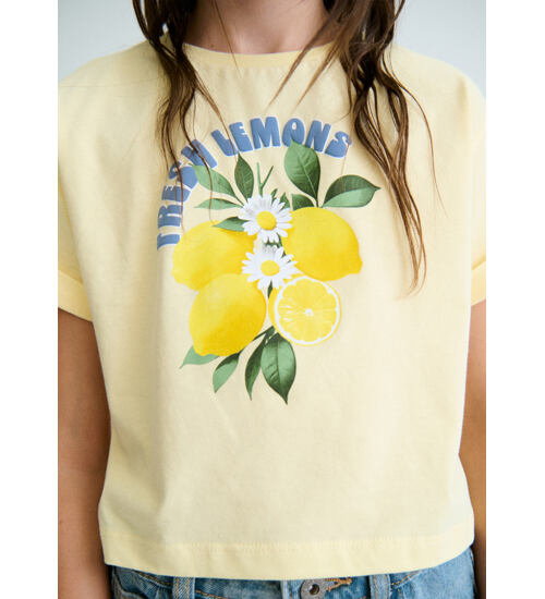 dívčí crop tričko fresh lemons Mayoral 6009-93