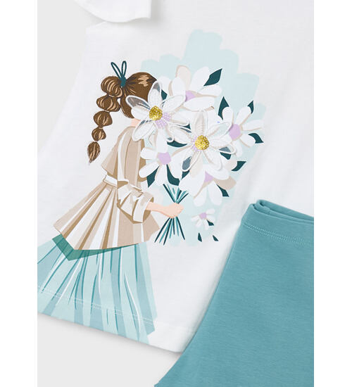 dětská letní tunika s obrázkem a legíny Mayoral 3724-86