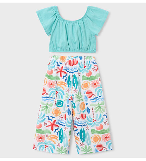 dětský top a pestrobarevné kalhoty v kompletu Mayoral 3597-70