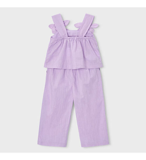 letní bavlněný komplet top a široké kalhoty Mayoral 3596-11