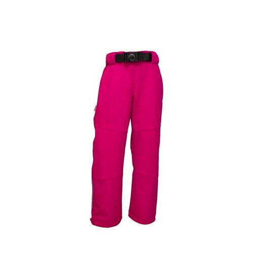 dětské softshell kalhoty růžové velikost 98