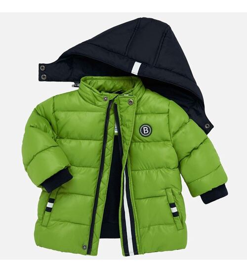 zimní zelená bunda pro batolata 