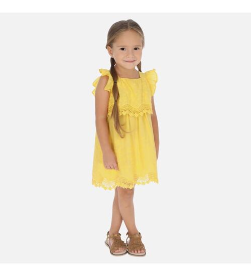 dětské žluté letní šaty Mayoral