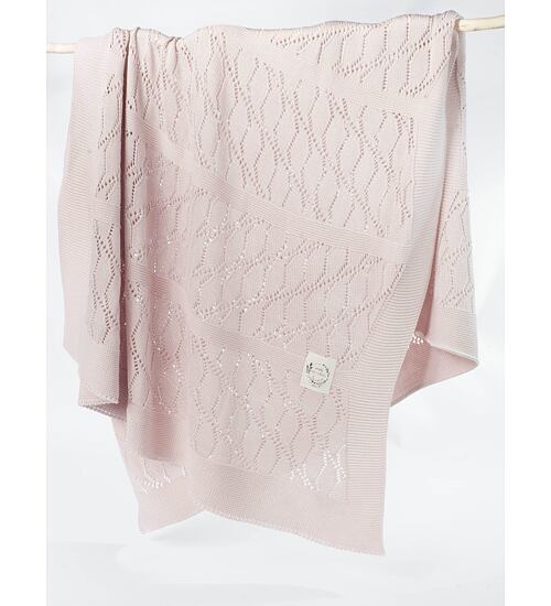 letní růžová bambusová deka pro miminko