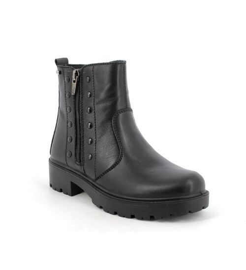 dívčí černé podzimní polokozačky Primigi gore-tex 8372200