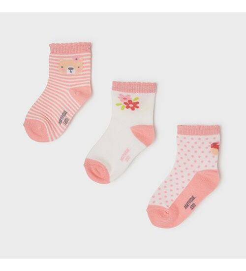 dětské ponožky pro holčičky 3 páry Mayoral 10177-56