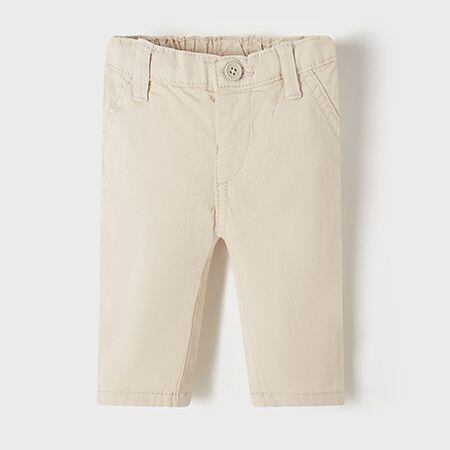béžové pružné kalhoty pro kojence Mayoral 595-83