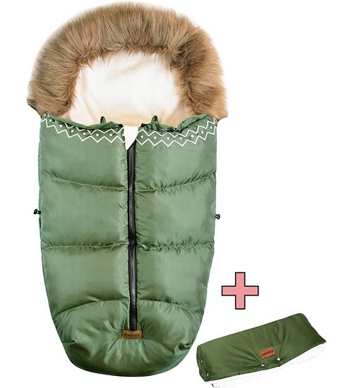 zimní fusak a rukávník Emmik khaki