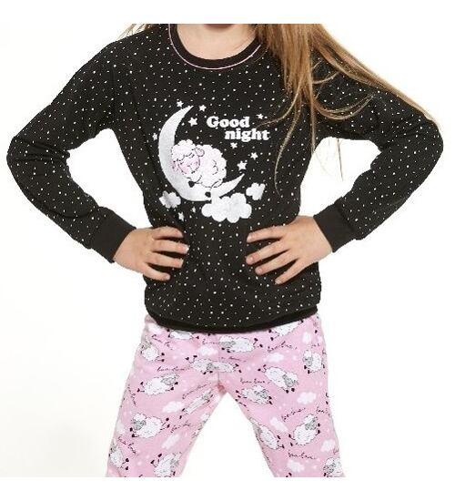dívčí dlouhé pyžamo s ovečkami Cornette 957/155