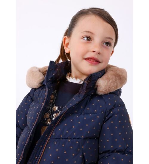 dětská zimní bunda s puntíky Mayoral 4411-21