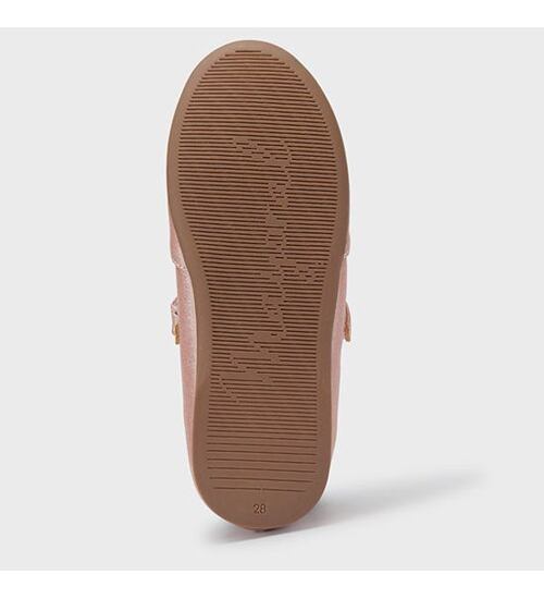 dětské balerínky s mašličkou Mayoral 44380-22 Rosa metal