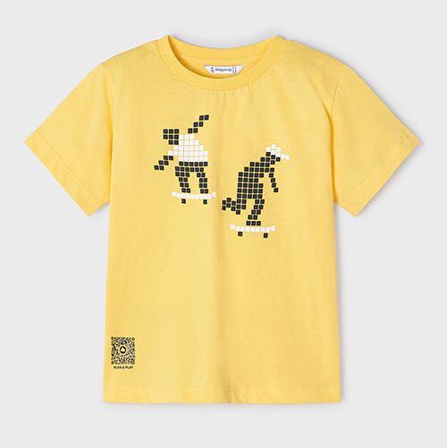 dětské letní žluté triko s obrázkem