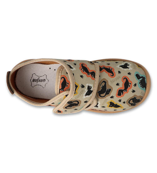 dětské barefoot bačkory Befado Softer s dinosaury 902X056