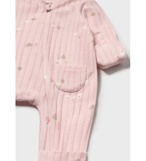 kojenecký růžový overal s potiskem Mayoral 2730-47