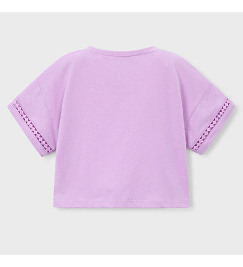 dětské tričko fialové crop Mayoral 3012-84