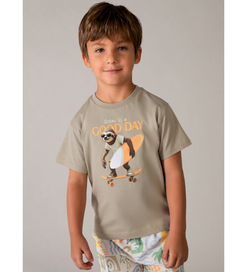 letní dětské tričko s vtipným obrázkem Mayoral 3064-34