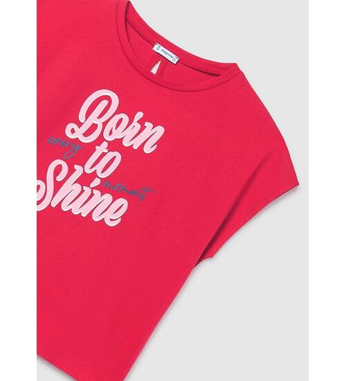 dívčí oversize tričko s nápisem Mayoral 6010-10