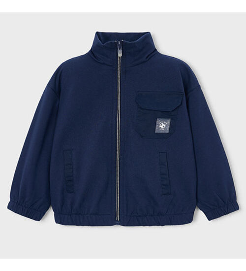 dětská mikina na zip bez kapuce Mayoral