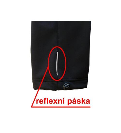 kalhoty softshell v pase do nápletu velikost 80 černé