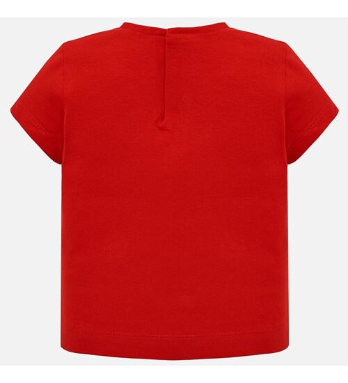 červené triko pro holčičku Mayoral 1014
