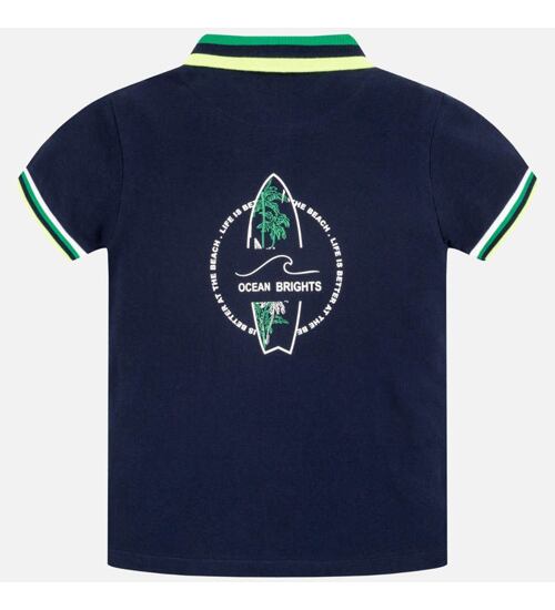 chlapecké tričko s límečkem ocean Mayoral 6141
