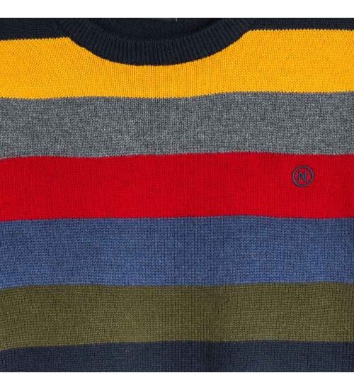 pruhovaný pestrobarevný pulovr chlapecký Mayoral 7319