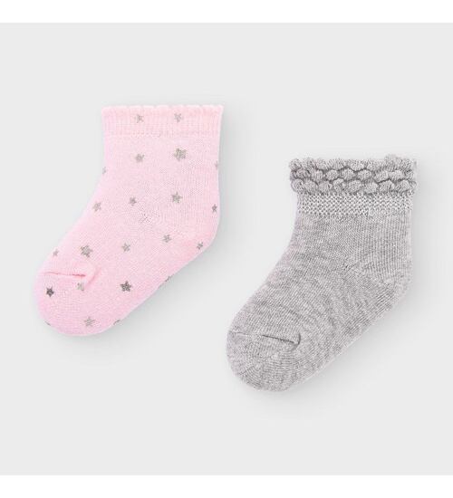 ponožky pro miminko 2 páry třpytivé