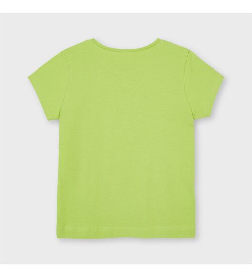 zelené dětské triko se třpytivou kytičkou Mayoral 174-13