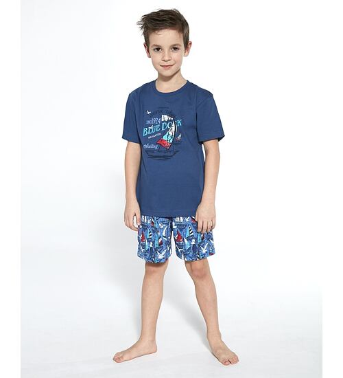 chlapecké pyžamo krátký rukáv s plachetnicemi Cornette