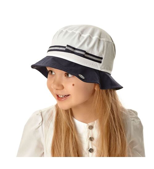 dívčí letní klobouček se stuhou Marika luna